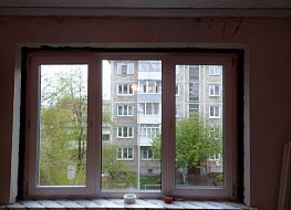 Замена деревянного остекления на пвх окна. 2014г.